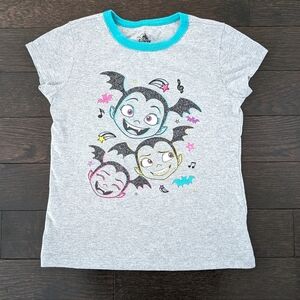 sz:M (7/8) LIKE NEW Vampirina girls T-shirt, Disney Junior, gray